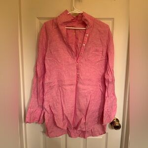 Lilly Pulitzer Pink Linen Shirt